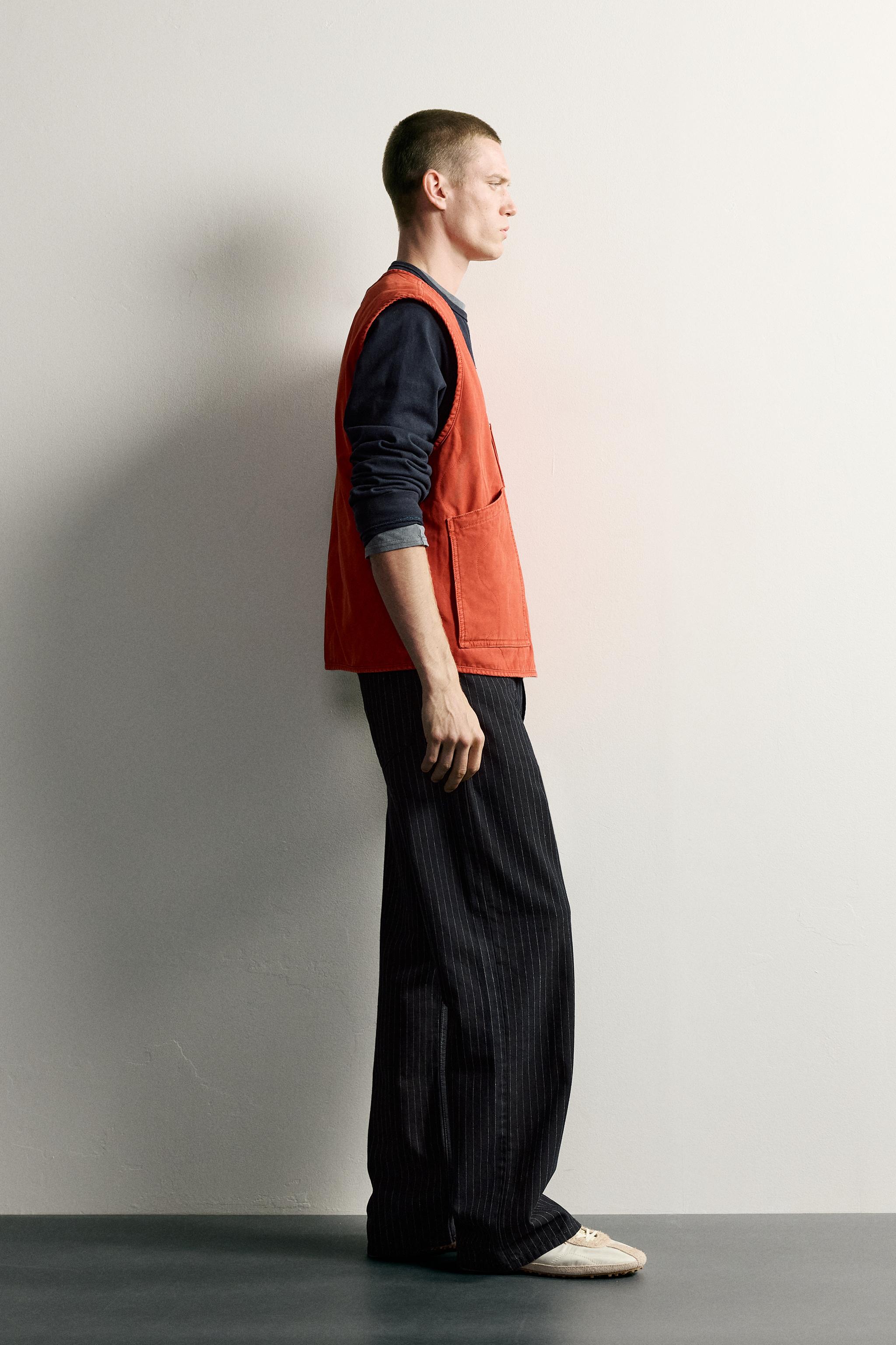GILET LAVÉ À SURPIQÛRES